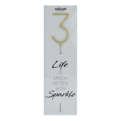 Gigantiskt Sifferbloss Guld - Siffra 3