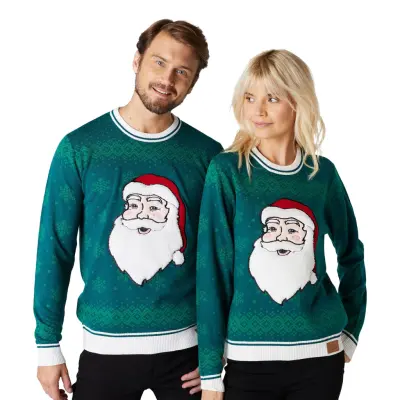 Grön Julnisse Jultröja - X-Small