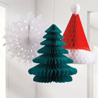 Hängade dekoration tomteluva, gran&snöflinga