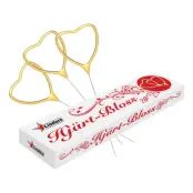 Hjärtbloss Guld - 4-pack