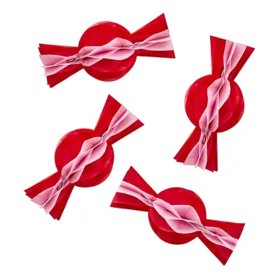 Honeycomb Karameller Röd/Rosa - 4-pack