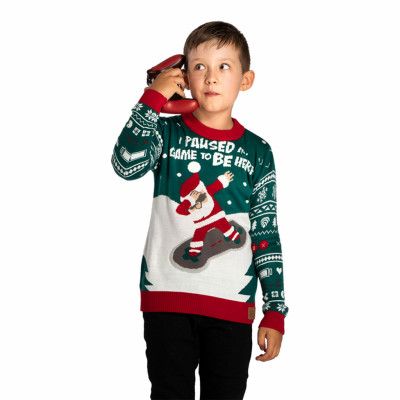 I Paused My Game Jultröja för Barn - 12-14 år (158/164)
