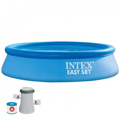 INTEX Easy Set Pool med pump 244x61 cm 1900l - INTEX -  Leksaksaffären
