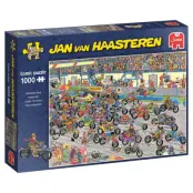 Jan Van Haasteren Motorbike Race Pussel 1000 bitar