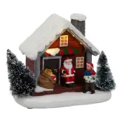 Julby Tomtens Stuga med LED