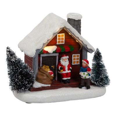 Julby Tomtens Stuga med LED