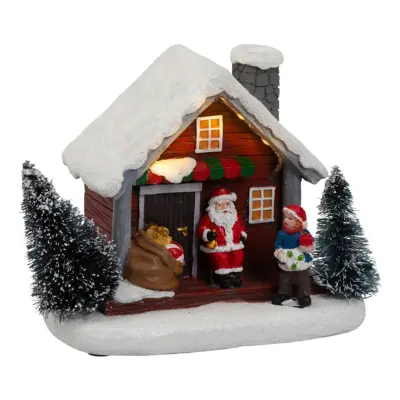 Julby Tomtens Stuga med LED