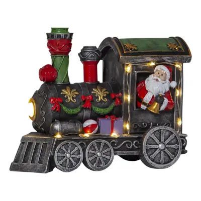 Juldekoration Lok med Tomte