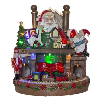 LED Juldekoration Tomtens Skrivbord