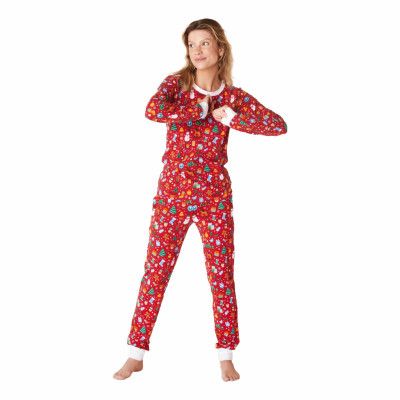 Juldröm Röd Julpyjamas Dam - X-Large
