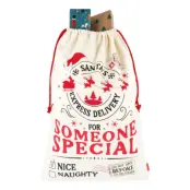 Julklappssäck med Dragsko