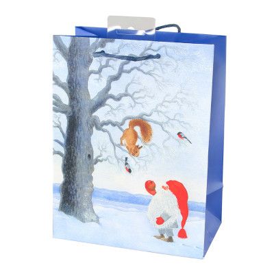Julpåse Tomte med Ekorre - 1-pack