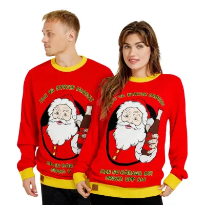 Jultröja Jag Va Nykter i Morse - X-Large