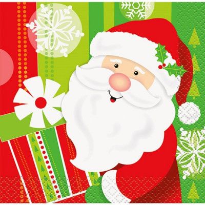 Kaffeservetter glada tomten 16-pack