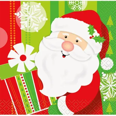 Kaffeservetter glada tomten 16-pack