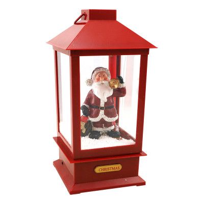 Snöande Jullykta med Tomte