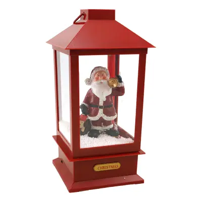 Snöande Jullykta med Tomte