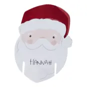 Namnskylt för Glas Tomte - 12-pack