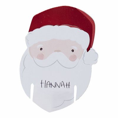 Namnskylt för Glas Tomte - 12-pack