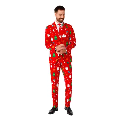 OppoSuits Festivity Red Kostym - 60