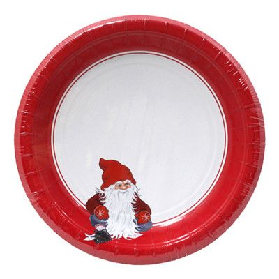 Pappersassietter Tomte - 8-pack