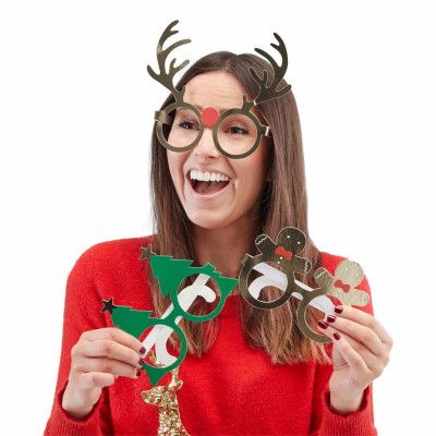 Pappersglasögon Julmotiv - 8-pack