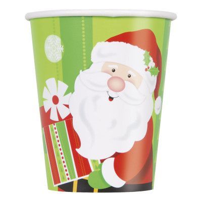 Pappersmuggar Glad Tomte - 8-pack
