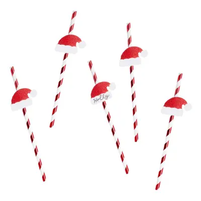 Papperssugrör Tomteluva - 20-pack