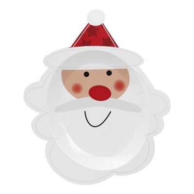 Papperstallrik Tomte Shape - 8-pack