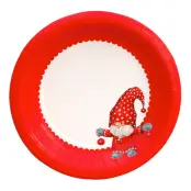 Papperstallrikar Liten Tomte - 8-pack