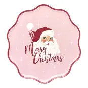 Papperstallrikar Vintage Tomte - 8-pack