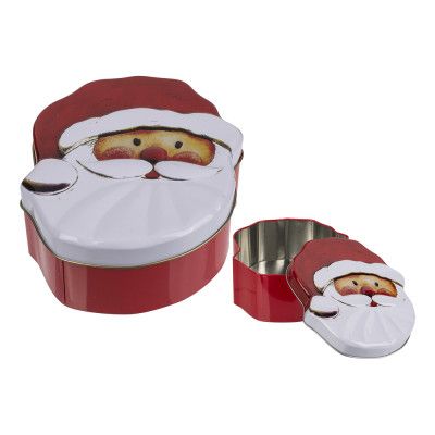 Plåtburk Tomtehuvud