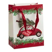 Presentpåse Julbil - Medium