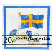 Servetter Svensk Flagga