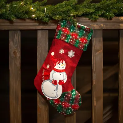 Snögubbe Julstrumpa av Linne