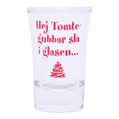 Snapsglas Hej Tomtegubbar Slå i Glasen - 1-pack