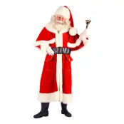 Tomtedräkt med Kappa Röd Deluxe - Large