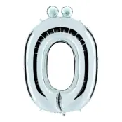 Bokstavsballong Silver - Bokstav Ö