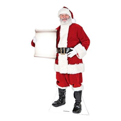 Tomte med Skylt Kartongfigur