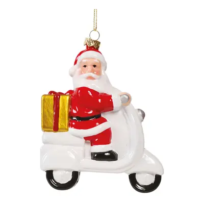 Tomte på Vespa Julgranskula