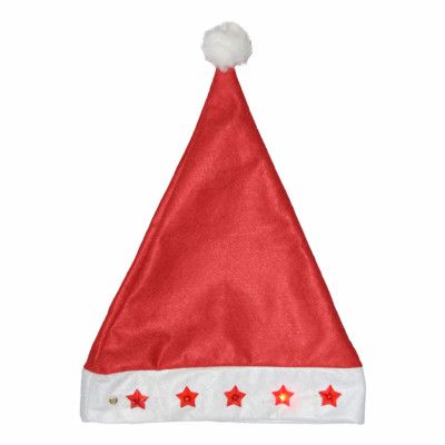 Tomteluva med LED-stjärnor - One size
