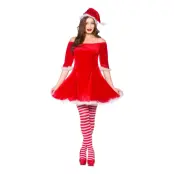 Tomtemors Klänning Maskeraddräkt - Medium
