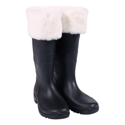 Tomtestövlar Svarta med Päls - 46