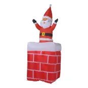 Uppblåsbar Tomte i Skorsten