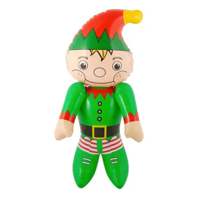 Uppblåsbar Tomtenisse - Liten