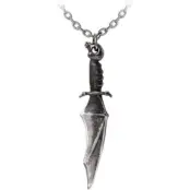 Alchemy Gothic - Gothic Halsband - Vampyre Knife Pendant - för  silverfärgad