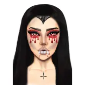 Ansiktssmycken Vampire - One size