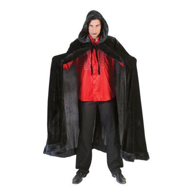 Cape Lurvig med Huva Svart - One size