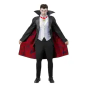 Dracula Klassisk Maskeraddräkt - Medium