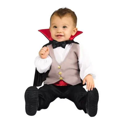 Dracula med Mantel Bebis Maskeraddräkt - One size